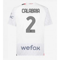 AC Milan Davide Calabria #2 Vonkajší futbalový dres 2023-24 Krátky Rukáv